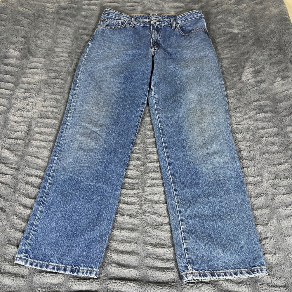 Polo Jeans Co Ralph Lauren Saturday Jean Womens 10 Blue Straight Leg Denim AP640